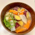 azbjbn's cooksnap of when they made 大根・にんじん・さつまいもの味噌汁.