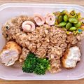クックPMV6M6☆'s cooksnap of when they made 恐竜♫パラサウロロフスのお弁当②.