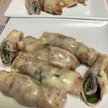 猫のミイヤ's cooksnap of when they made 大葉豚ロース薄切り肉巻き★チーズのせ焼き.