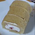 おぽん's cooksnap of when they made ふわふわ*米粉のロールケーキ*.
