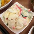 B7282E's cooksnap of when they made 簡単1品☆混ぜるだけのはんぺんサラダ.