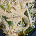 手抜きクック's cooksnap of when they made レンジで簡単副菜☆水菜とえのきのお浸し.