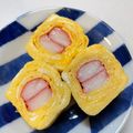 はんへ°ん's cooksnap of when they made 旨っ！お弁当のカニカマ入り卵焼き.