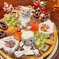 アンモ's cooksnap of when they made サンタ&トナカイ クリスマスチーズケーキ.