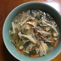 Ruriluru's cooksnap of when they made 残り野菜で酸辣湯（サンラータン）.