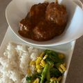 ame-ikuru's cooksnap of when they made 簡単ミートボール.