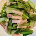 かとりーな♪'s cooksnap of when they made 小松菜のベーコン炒め.