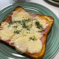 Ri→chan's cooksnap of when they made マスタードベーコンチーズトースト★ランチ.