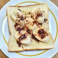 ＊なぁ＊'s cooksnap of when they made 朝の幸せ！チョコバナナバタートースト！.