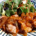 気まぐれ♡雨おんな's cooksnap of when they made 簡単、豚ヒレブロックのポークケチャップ。.