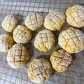 fujiaya126's cooksnap of when they made しっとり生おからのケーキ風メロンパン.