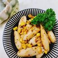 みっちゃん❇️68's cooksnap of when they made ☘️魚肉ソーセージとコーンのマヨ炒め☘️.
