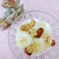 みっちゃん❇️68's cooksnap of when they made バナナとナッツの蜂蜜ヨーグルト๑^^๑♡.