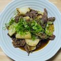 あさひ＊ごちそう研究's cooksnap of when they made ♔すき焼き牛肉と焼き山芋の炒め物♔.