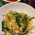 ほけきょ♪'s cooksnap of when they made ニラ玉もやし【ほんだしだけで簡単】.