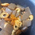 Ｒ's cooksnap of when they made こんにゃく×ちくわ☆ピリ辛煮.
