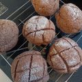 ☆すまいりぃ☆'s cooksnap of when they made 30分で完成！？不思議パンのメロンパン1.