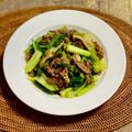 コムギ大好き's cooksnap of when they made 牛肉と小松菜のオイスターソース炒め.