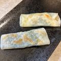 あい♪らんど's cooksnap of when they made 簡単おつまみ★餃子の皮で大葉チーズ巻き.