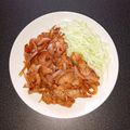 WOODs´'s cooksnap of when they made 豚肉のショウガ焼き.