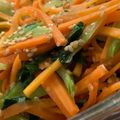 MULA's cooksnap of when they made 小松菜人参にんにくナムル(簡単).