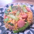 リンリン☆☆☆'s cooksnap of when they made 小松菜とウインナーの大盛り卵炒飯.
