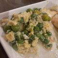 豆夢zumu's cooksnap of when they made えんどう豆の卵とじ.