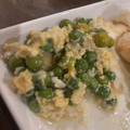 豆夢zumu's cooksnap of when they made えんどう豆の卵とじ.