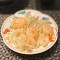 ちゃぴ♥'s cooksnap of when they made モヤシ×エビ★　塩ガーリック炒め♪.