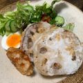 よっちゃんせっちゃん's cooksnap of when they made えび入りで食感◎れんこんのはさみ焼き.