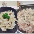 みっちゃん❇️68's cooksnap of when they made うどと豚肉の炒めもの.