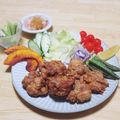 まる゜'s cooksnap of when they made 味付けしっかり！鶏もも肉のかりかり唐揚げ.
