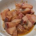 ヨシヨッシー's cooksnap of when they made 簡単！ブリ刺身のしょうがにんにく醤油漬け.