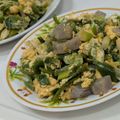 ゆ→ちむ❦180SX's cooksnap of when they made 味付も簡単！長ネギピーマンのたまご炒め！.