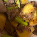 Minon's cooksnap of when they made さつまいもと豚のやみつき甘味噌炒め.