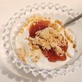 ダリア☆'s cooksnap of when they made ヨーグルトに！イチゴときなこ！？.