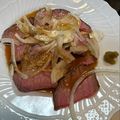 まーこりん's cooksnap of when they made 簡単ローストビーフ絶品たれがけ.