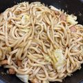 ママメイン！時々子供's cooksnap of when they made ウィンナーとキャベツ✿特急❀焼きうどん✿.
