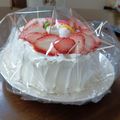 mono87's cooksnap of when they made 箱が無くても大丈夫！ケーキの保存方法☆.