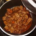 hitopin3's cooksnap of when they made 豚ばら肉･蒟蒻･人参･ごぼうの味噌煮込み.