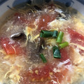 mantacarp's cooksnap of when they made トマトとふわふわ卵の中華風スープ.