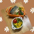 ルぴあ's cooksnap of when they made かぼちゃと春菊のサラダ　.