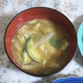 mmameco's cooksnap of when they made 茄子と大根と油揚げの味噌汁.