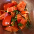 白モンブラン's cooksnap of when they made ごま油香る！しそトマトサラダ 簡単 美味.