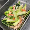 sugarsalt's cooksnap of when they made お弁当に♪小松菜とかにカマの炒め物.