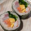 kaiselim's cooksnap of when they made 【恵方巻き・太巻き】具沢山！海鮮巻き.