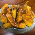 旭ちゃん's cooksnap of when they made 素揚げかぼちゃの胡麻和え.