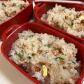 papikun's cooksnap of when they made 唐揚げリメイク五目チャーハン.