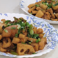 ゆ→ちむ❦180SX's cooksnap of when they made マジうま！れんこんと大根の挽肉甘辛炒め.