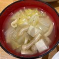 ママメイン！時々子供's cooksnap of when they made たっぷり白菜♡揚げと豆腐の味噌汁.
